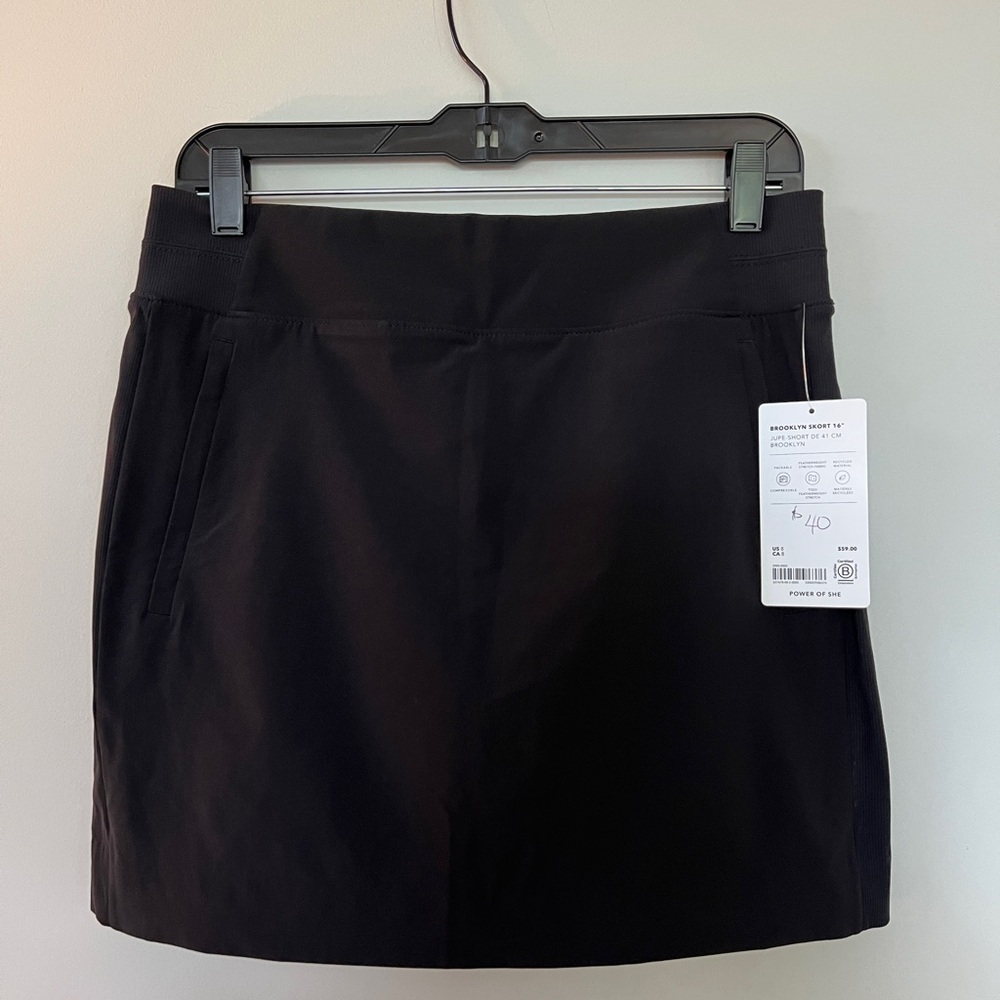 Athleta Black Mini Skort